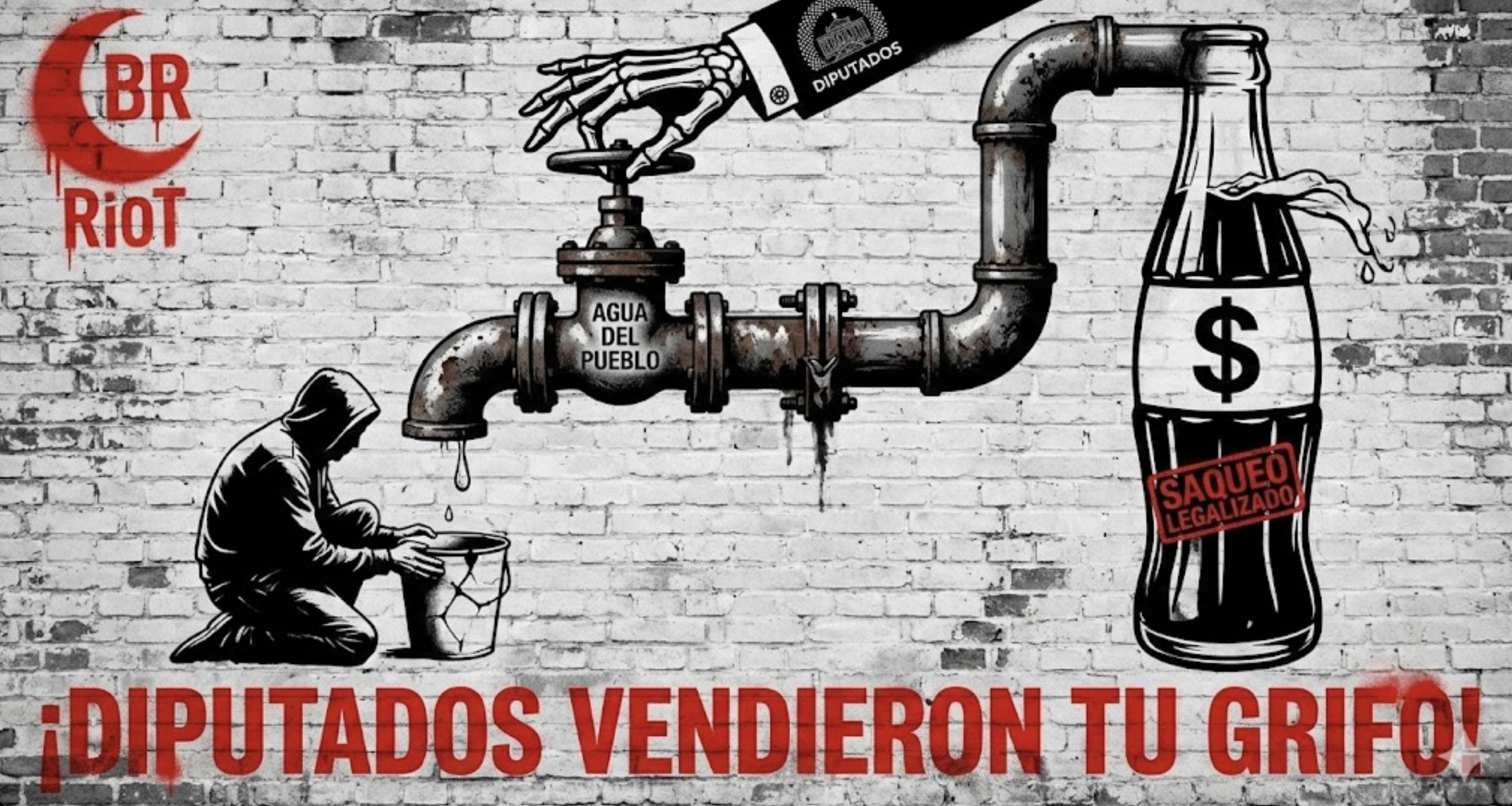 No es sequía, es saqueo: La nueva Ley de Aguas legaliza el saqueo de Coca-Cola mientras tú cuentas las gotas