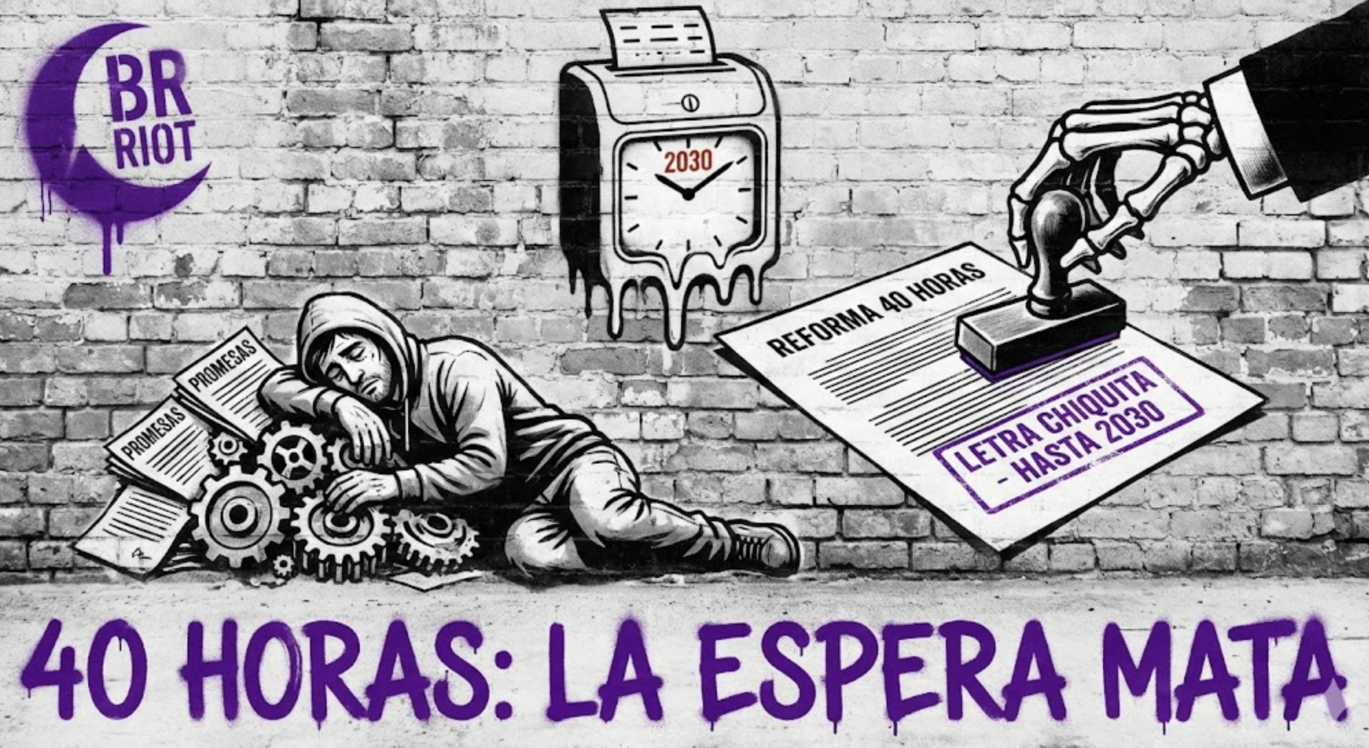¿40 horas hasta el 2030? Analizamos la "letra chiquita" de la Reforma jornada laboral 40 horas anunciada por el gobierno. Te explicamos por qué tu descanso tendrá que esperar 5 años más.