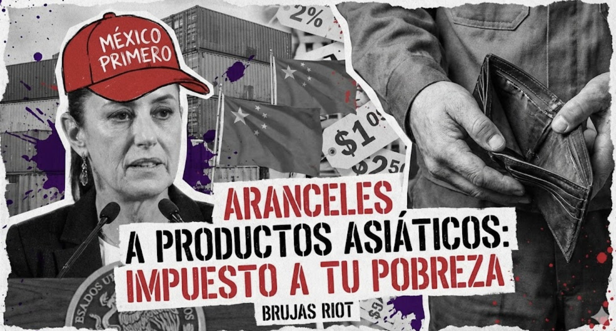 Sheinbaum se pone la gorra de Trump: Sus nuevos aranceles a productos asiáticos son un impuesto a tu pobreza, no «defensa nacional»